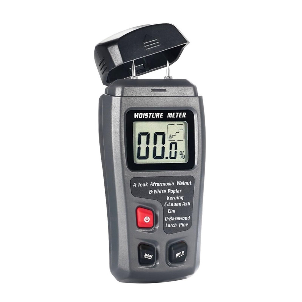 Moisture Meter, Digital Wood Moisture Meter Professional Timber Damp Tester Handheld Hygrometer Lumber Detector Emt01 With Hd Lcd Display 9105992127429