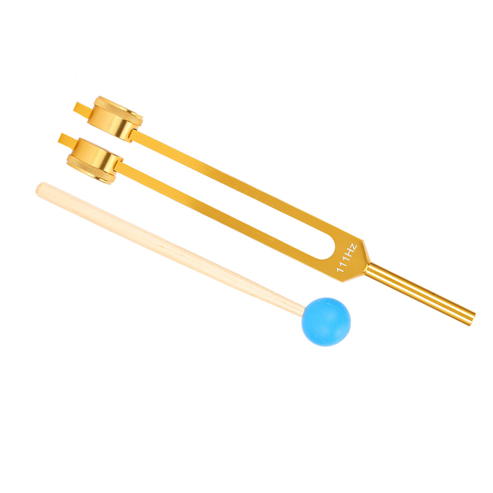 111HZ Yoga Meditation Tuning Fork Aluminum Alloy with Relaxation Hammer