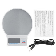 Bilancia da cucina digitale con display a LED, piattaforma in acciaio inossidabile ad alta precisione per cucinare e cuocere al forno, display LCD
