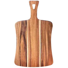 Tábua de corte de madeira para cozinha, bloco de corte de madeira durável e resistente com alça, design elegante e versátil, tábua de