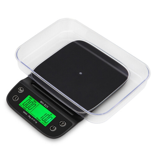 Bilancia digitale per caffè con timer, display LCD ad alta precisione, bilancia per caffè espresso con batteria a lunga durata, design