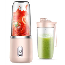 Licuadora portátil, batidora personal con sistema de mezcla avanzado de 6 cuchillas, ecológica y libre de BPA, recargable por USB, perfecta para
