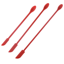 Újrafelhasználható hosszú szépségápolási kis spatula, mini spatulakészlet vékony, de masszív széllel a zökkenőmentes keveréshez és