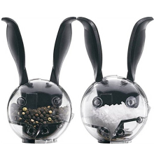 Lifetime Guarantee, Manual Salt and Pepper Mill Set, Modern Elegant Kitchen Decor with Effortless One-Handed Grinding, Portable Kitchen Tools for Outd