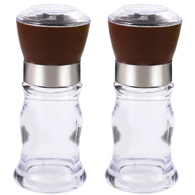 Moulin à épices en verre rechargeable pour épices fraîchement moulues, design élégant, corps transparent, choix durable, moulin réglable pour