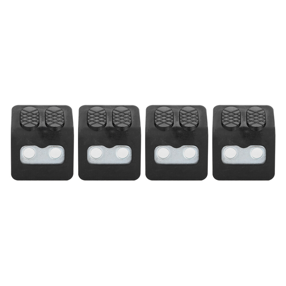 4Pcs Stainless Steel Car Tire Changer Jaw Cover Clamp Protectors Black 3581362265285