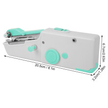 Portable Electric Hand Sewing Machine 20.5x3.2x6.7cm Blue, Requires 4 AA Batteries
