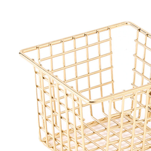 Deep Fry Basket With Square Wire Mesh, Stackable Storage Solution For Space-Saving, Food Grade Material Ensures Safe Use, Easy Cleaning Design For Has 2