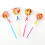 Στικ Cake Pops Rainbow Πολύχρωμα, Μήκος 150mm Δεν χρησιμοποιείται για φούρνο. Για 3