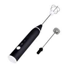 Espumador de leite portátil potente, espumador de leite elétrico recarregável com 3 velocidades USB, mini liquidificador para café, cappuccino,
