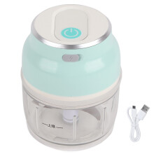 Mini robot culinaire rechargeable, hachoir à ail électrique puissant, hachoir à légumes portable silencieux avec récipient transparent
