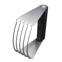 Pastry Blender for Baking Essentials, Stainless Steel Wires Heavy Duty Dough Cutter with Soft Grip Handle, Ideal for Baking Curved Wires Pastry Mixing