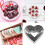 Σετ μαγειρικών σκευών σε σχήμα καρδιάς, δημιουργικά, διασκεδαστικά εργαλεία 4