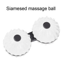 Portable Conjoined Massage Ball Gyroscope Pain Relief Toy – White, 131g