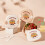 Χαριτωμένο σχέδιο σε σχήμα ντόνατ, κουτί μεσημεριανού γεύματος με διαχωριστικό 5