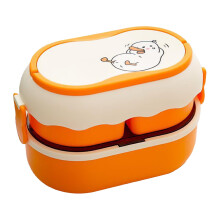 Lunchbox im niedlichen, tragbaren Design, praktischer Aufbewahrungsbehälter aus Kunststoff für Mahlzeiten auf Reisen und beim Picknick,