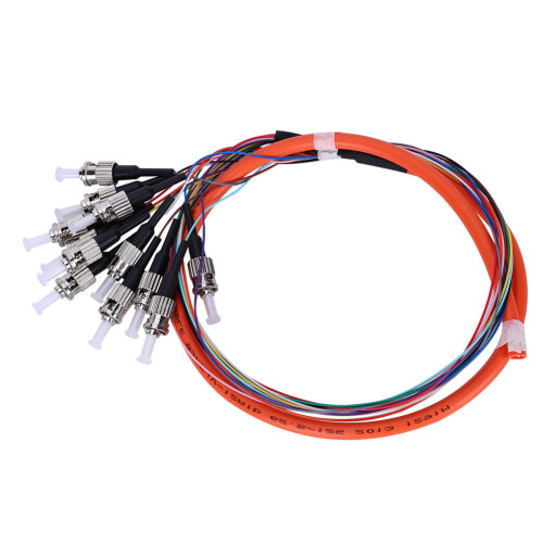 Faseroptischer Pigtail-Kabel 12 Kerne Multimode ST UPC MM-0,9 für Netzwerke 1