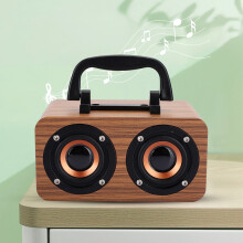 Elegant Wood Bluetooth Speaker 360 Stereo Sound for Phone and PC