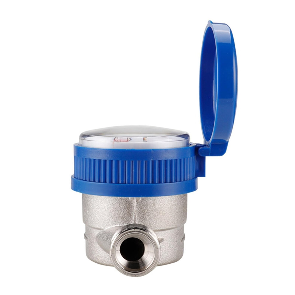 Water Flow Meter, Rotor Type Cold Water Meter Mechanical Rotary-Wing Combination Pointer Digital Table Garden Home Water Measuring Meter 9323874010939