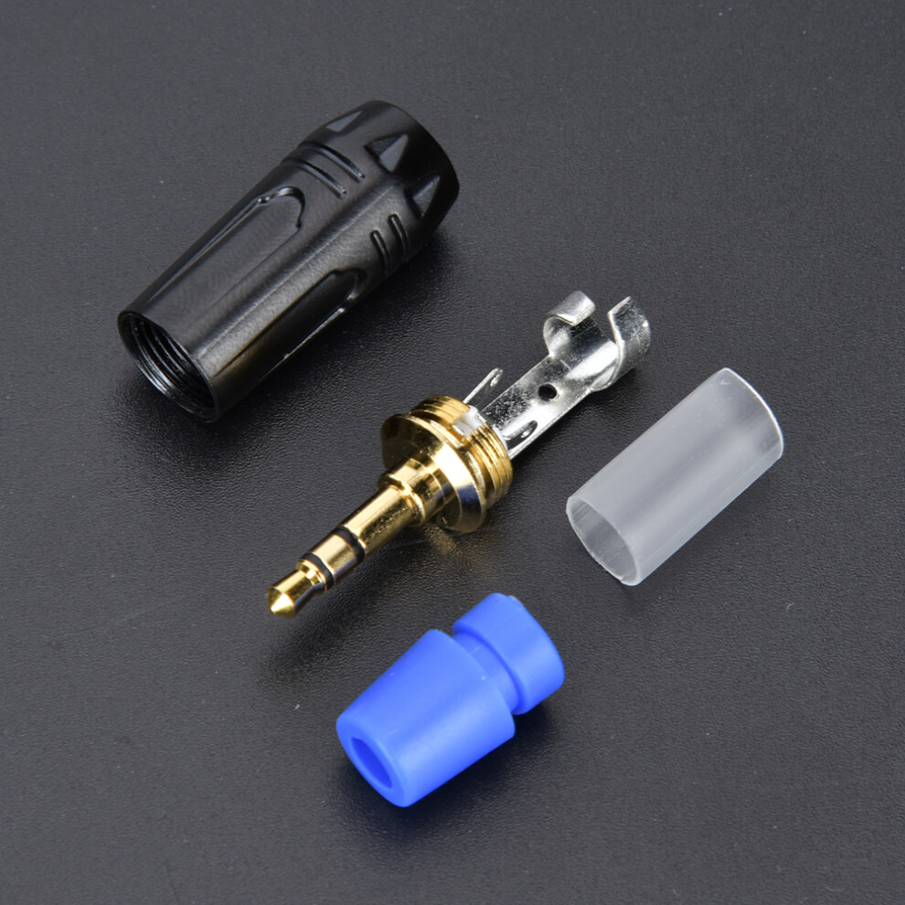 Audio Signal Adapter 5Pcs 3.5Mm Jack Male Stereo Cable Connectors For Diy Use 8411362275890