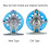 High-End Blue Left Hand Fishing Reel Lightweight with Unloading 4