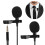 E1 Black Two Head Mini Collar Clip Microphone for Mobile, Recording, Live 8