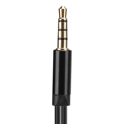 E1 Black Two Head Mini Collar Clip Microphone for Mobile, Recording, Live 2