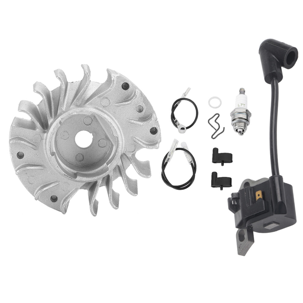 Flywheel Ignition Coil Spark Plug Kit Replacement Fit for STIHL MS180 170018017 Chainsaw Accessory