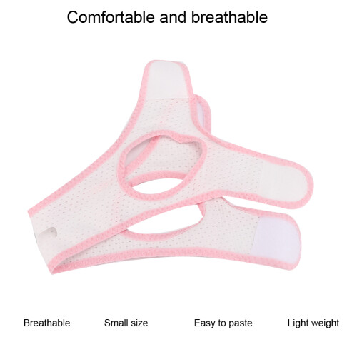 Breathable Anti-Snoring Strap for Kids & Adults - White Triangular Model 2