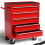 AREBOS AREBOS 5-Drawer Tool Cabinet Garage Tool Chest with Wheels Workshop Tool Storage Lockable Red 1
