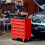 AREBOS AREBOS 5-Drawer Tool Cabinet Garage Tool Chest with Wheels Workshop Tool Storage Lockable Red 10