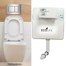 Concealed Toilet Cistern Front Access Stainless Steel Eco Dual Flush
