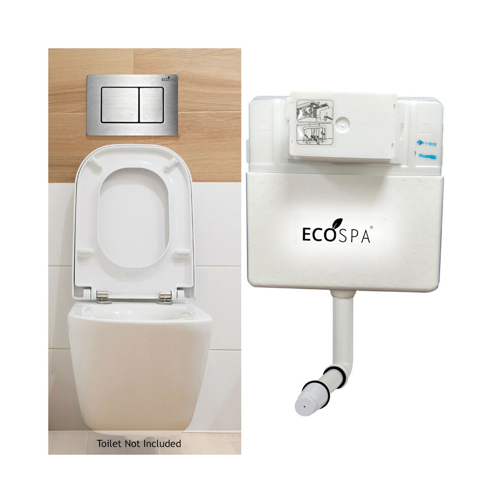 Concealed Toilet Cistern Front Access Stainless Steel Eco Dual Flush 730669466717