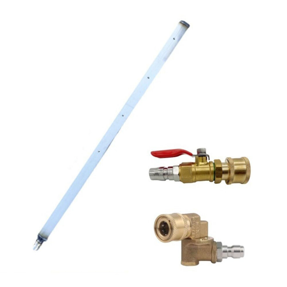 Car Radiator Cleaning Wand, 60Cm Stainless Steel Water Tank Rod, With 4 Holes Quick Connect Adapter, For Auto Truck Rv Maintenance(2) 9067246778125