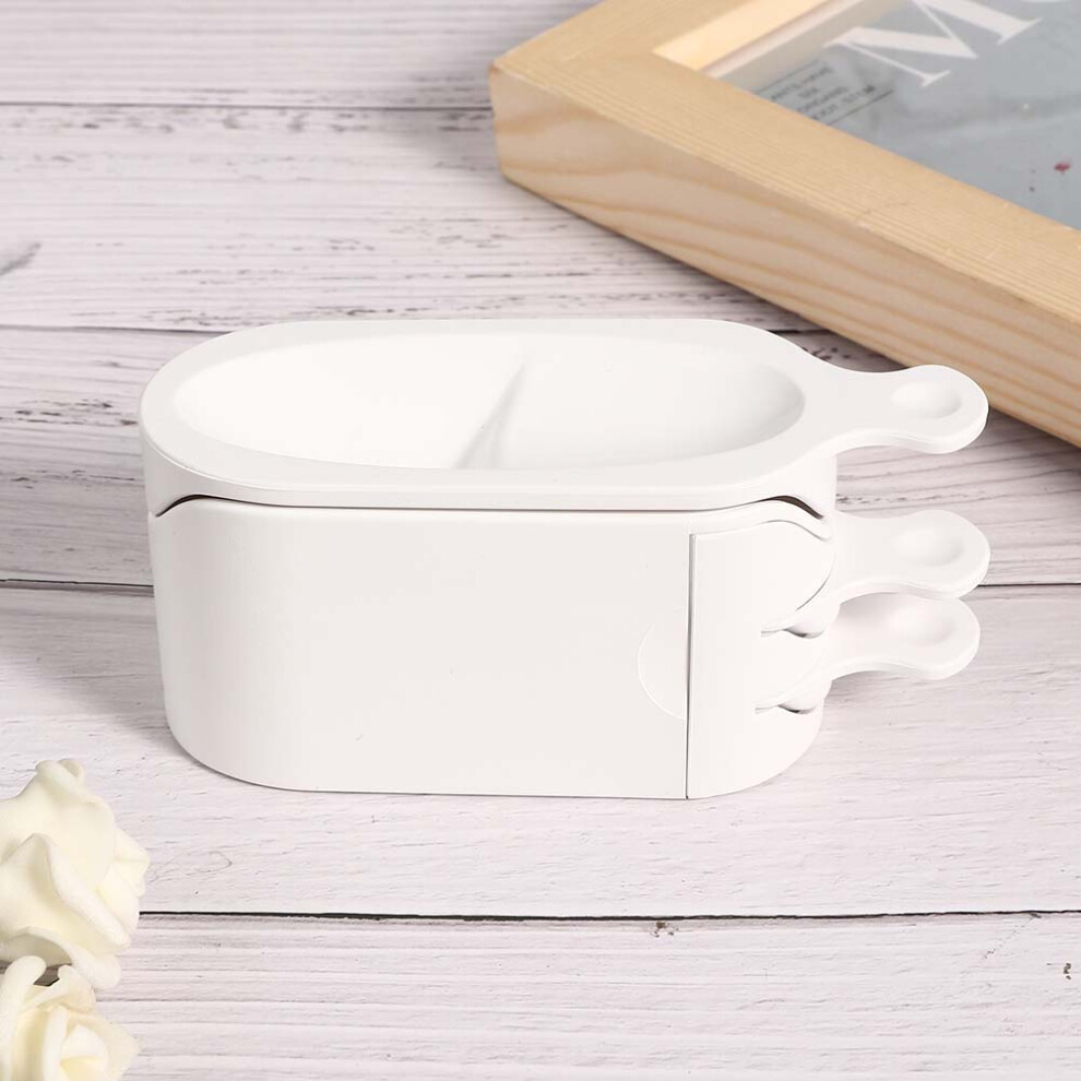 White Abs Nail Dip Powder Case For French Manicure, Household & Salon