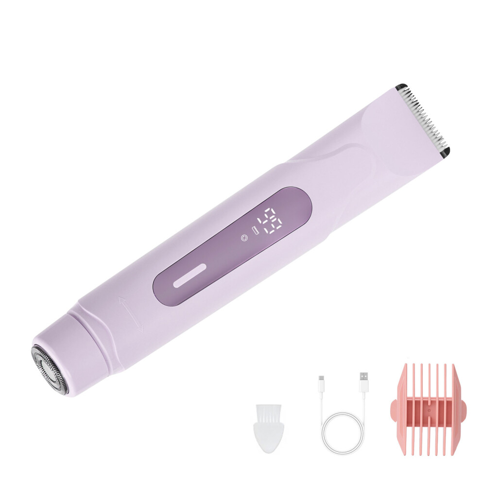 Electric Shaver Cutter for Women Bikinis Trimmer USB-Purple