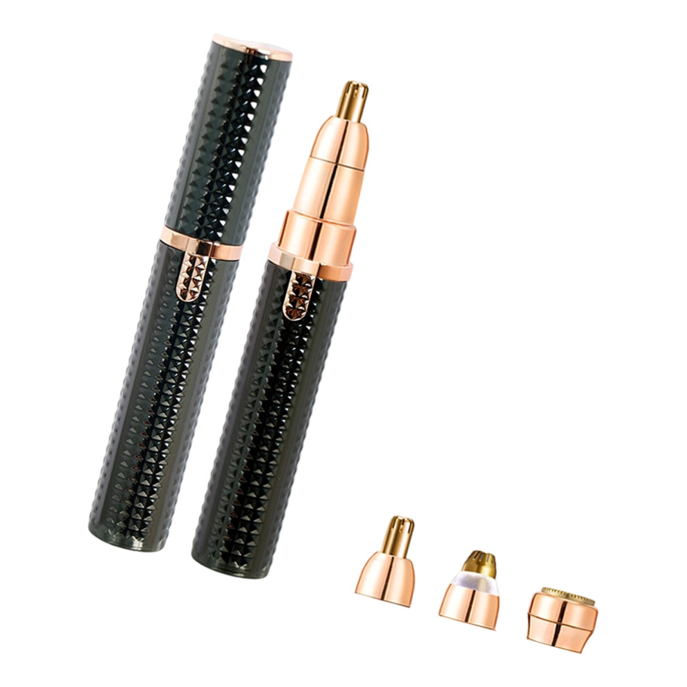 Black Electric Eyebrow Trimmer Portable Face Hair Shaver Lip