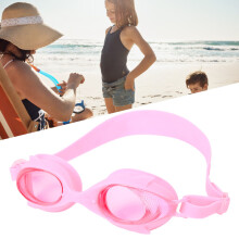 Kids Cartoon Fish-Shaped Anti-Fog Swimming Goggles, Pink, Adjustable