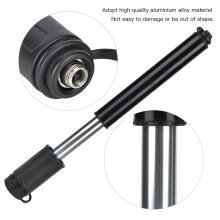 Tragische Aluminium-Hand-Faltpumpe für Fahrräder mit 100 PSI – Schwarz, 17 cm