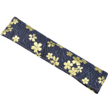 Einzelne Stifteköcher Gold Baumwollstoff Retro-Blumenmuster Schutzumschlag