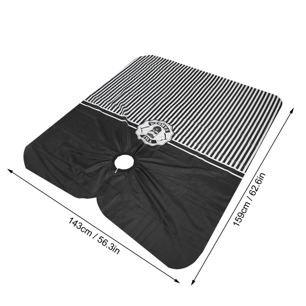 Adjustable Polyester Hairdressing Apron Cape 159x143cm for Barber Shop