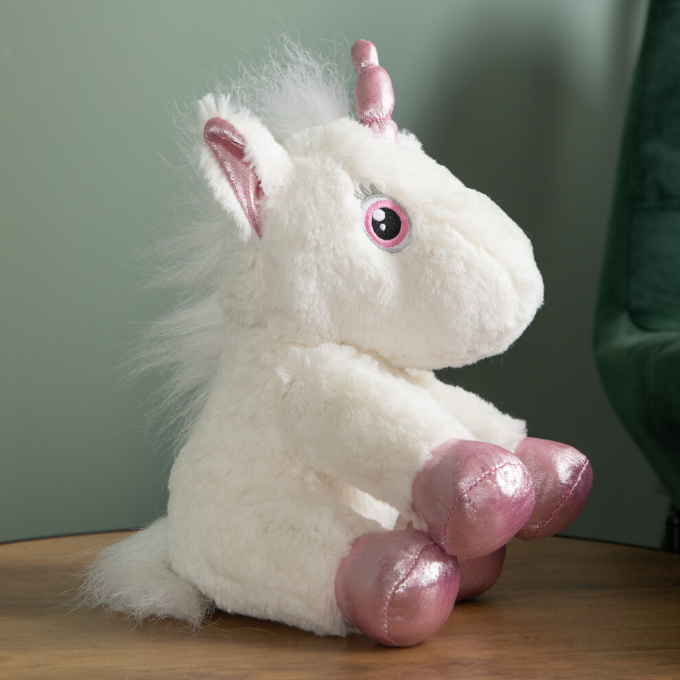 Samuel Alexander 24Cm Plush Unicorn With Sparkly Horn And Hooves White/Pink