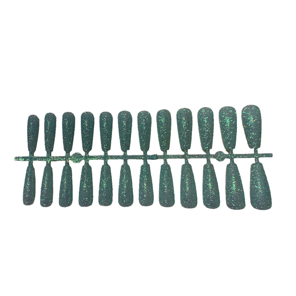 Blue (Blue) 24 Pcs False Nails Artificial Nail Tips Ple Operation Fingernail Decal