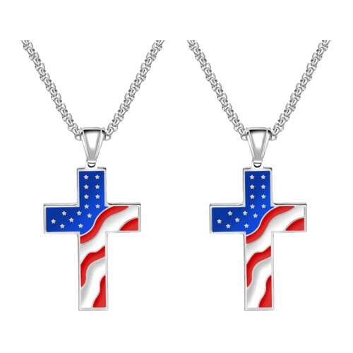 2 Kruis Hanger Amerikaanse Staal Met Ketting 1