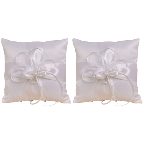 2 Stuks Trouwring Met Parel En Decor 1
