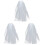 3 Vrouwen Tule Trouwsluier Met En Lint 3
