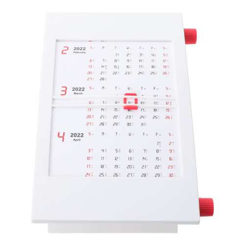 2 Draaischijf Bureaukalender Willekeurige Kleur