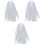 3 Vrouwen Tule Trouwsluier Met En Lint 4