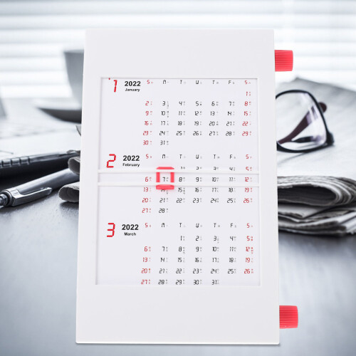 2 Draaischijf Bureaukalender Willekeurige Kleur 2