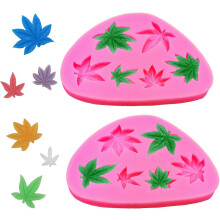 Stampo in silicone per decorazioni di torte, a forma di foglia, flessibile, in silicone alimentare, ideale per matrimoni, feste, baby shower e